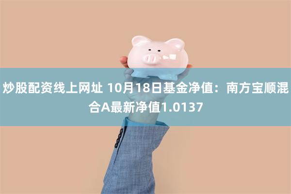 炒股配资线上网址 10月18日基金净值：南方宝顺混合A最新净值1.0137