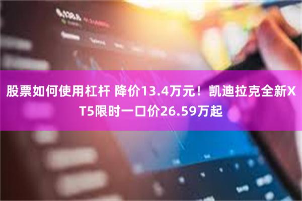 股票如何使用杠杆 降价13.4万元！凯迪拉克全新XT5限时一口价26.59万起