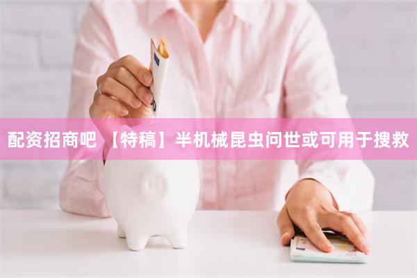 配资招商吧 【特稿】半机械昆虫问世　或可用于搜救